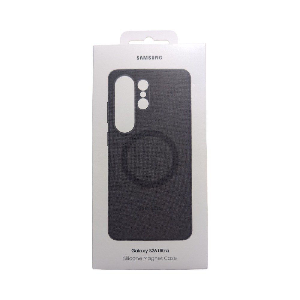 Oo1-O Samsung Galaxy S26 Ultra Silicone Magnet Case - Black ⬇️‎